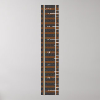 Póster Gráfico de Crescimento das Rotas Ferroviárias