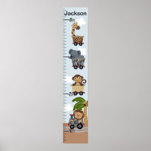 Póster Gráfico de Crescimento de Animais do Comboio Safa