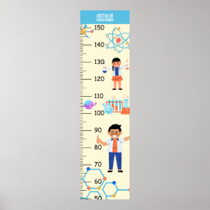 Poster Gráfico de Crescimento de Cientista Custa