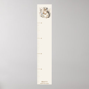 Poster Gráfico de Crescimento de Esquilo na Floresta Pers