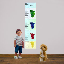 Poster Gráfico de Crescimento de Pastel de Pés Colorido A