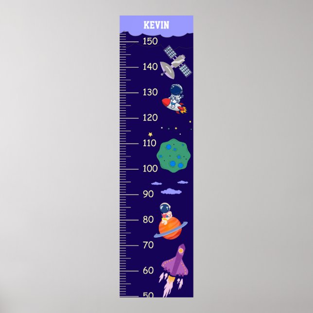Poster Gráfico de Crescimento do Espaço em Cuta para Rapa (Frente)