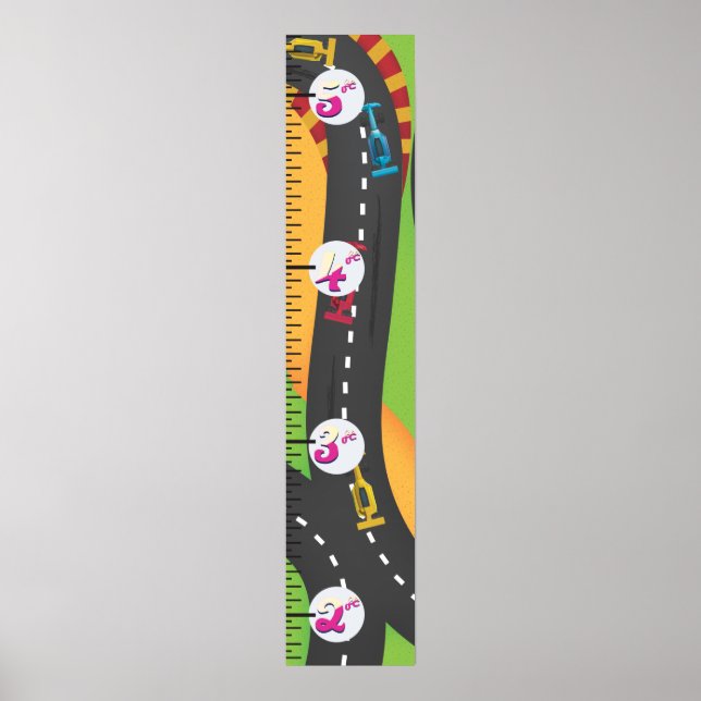 Poster Gráfico de Crescimento do Grande Prêmio. (Frente)