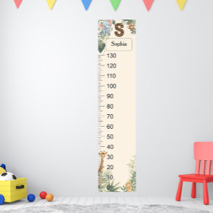 Poster Gráfico de Crescimento do Nome Personalizado Monog