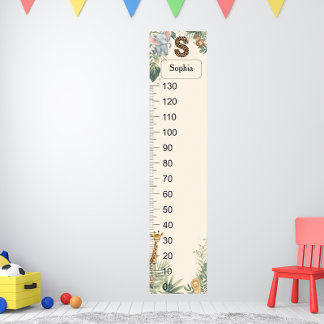 Poster Gráfico de Crescimento do Nome Personalizado Monog