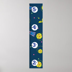 Póster Gráfico de crescimento dos foguetes.