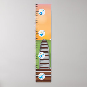 Póster Gráfico de Crescimento Ferroviário