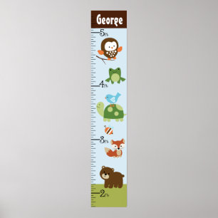 Poster Gráfico de Crescimento Personalizado de Amigos Fl