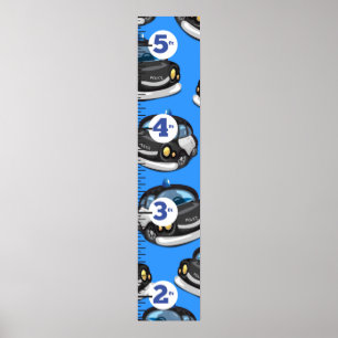 Poster Gráfico de Crescimento Policial