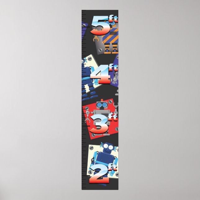 Poster Gráfico de Crescimento Robusto (Frente)