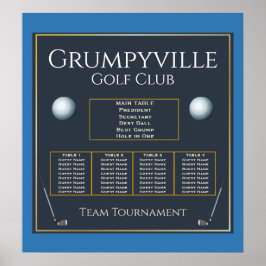 Poster Gráfico de 🏌 do Torneio de Golf