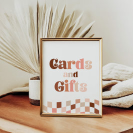 Poster Gráfico de duas placas de segundo aniversário e pr