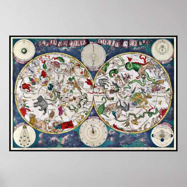 Poster Gráfico de estrelas (Frente)