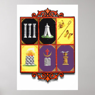 Poster Gráfico de Grau de Emblemático de Encampamento Odd