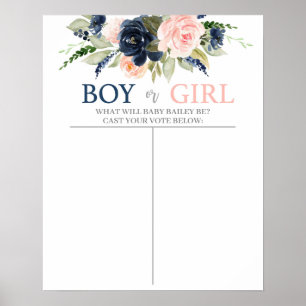 Poster Gráfico de Meninos ou Meninos, Adivinhem o Gênero