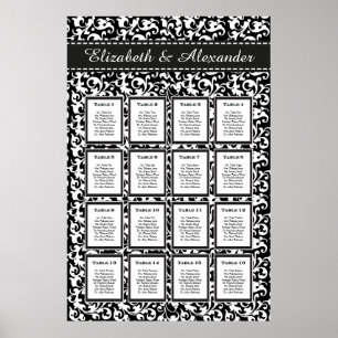 Póster Gráfico de Mesas de Casamento 16