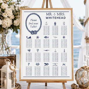 Poster Gráfico de Mesas de Casamento de Corda 18