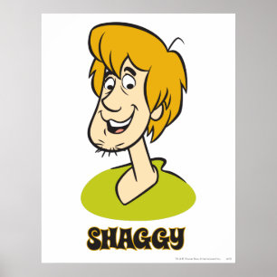 Poster Gráfico de Nome do Shaggy