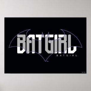 Poster Gráfico de nomes Hi-Tech da Batgirl