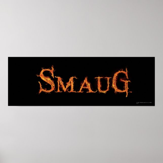 Póster Gráfico de nomes SMAUG™ (Frente)