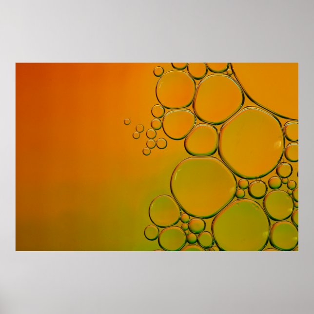 Poster Gráfico de orvalho de água (Frente)