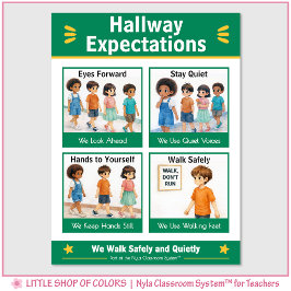 Poster Gráfico de Referência de Expectativas no Corredor