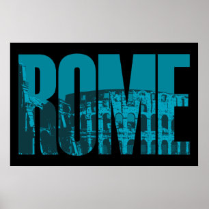 Póster Gráfico de Roma