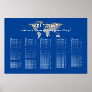 Poster Gráfico de Seções de Tema do Viagem do Mapa do