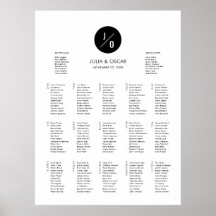 Poster Gráfico de Sentado do Círculo Minimalista Modern