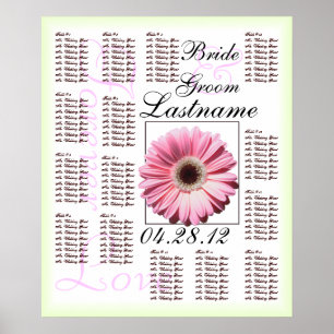 Poster Gráfico de Sentados Convidados de Casamento de Dai