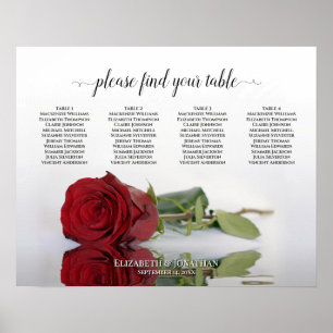 Poster Gráfico de Sentados de Casamento com Mesa 4