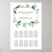 Gráfico de Sentados de Casamento de Borboleta Mona