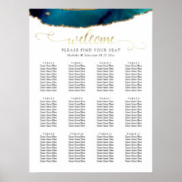 Poster Gráfico de Sentados de Casamento de Casamento de A