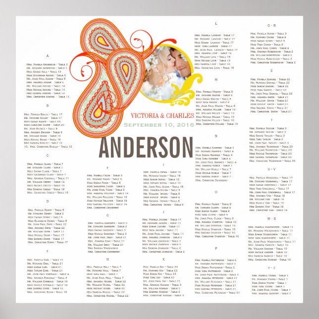 Póster Gráfico de Sentados de Casamento de Casamentos com (Frente)