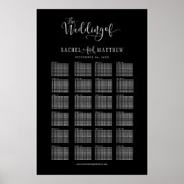 Poster Gráfico de Sentados de Casamento de Orçamento. Per