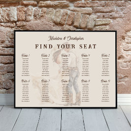 Póster Gráfico de Sentados de Casamento Ranhura Ocidental