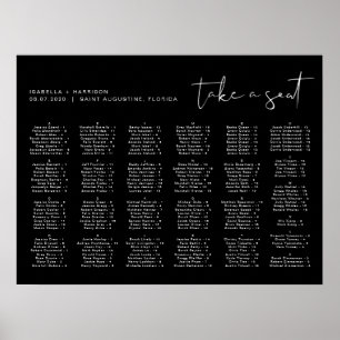 Poster Gráfico de Sentados Minimalistas Moderno do JOVI B