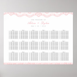Poster Gráfico de Sentados Românticos de Casamento de Loc