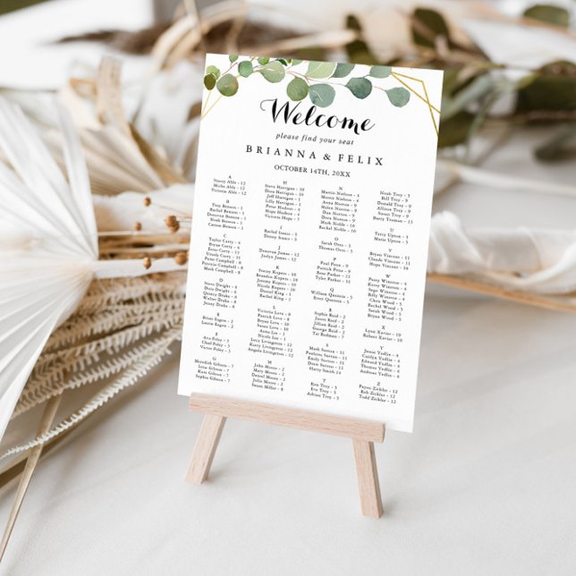 Poster Gráfico de Sentos Alfabéticos das Folhas Verdes Tr (Criador carregado)