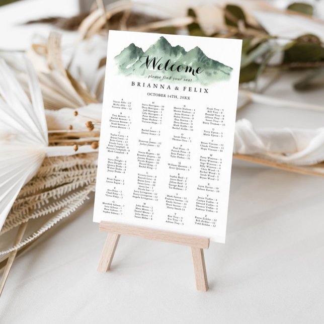 Poster Gráfico de Sentos Alfabéticos do País das Montanha (Criador carregado)