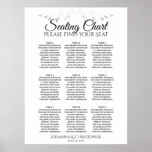 Poster Gráfico de Sentos de Casamento de Casamento de Mes