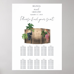 Poster Gráfico de Sentos de Casamento de Casamentos de Vi