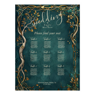 Póster Gráfico de Sentos de Casamento de Majestade da Ter