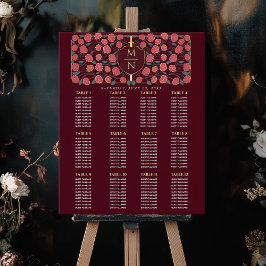 Poster Gráfico de Sentos do Monograma Medieval de Espadas