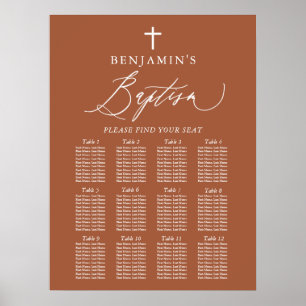 Poster Gráfico de Sentos do Terracotta White Cross Boy