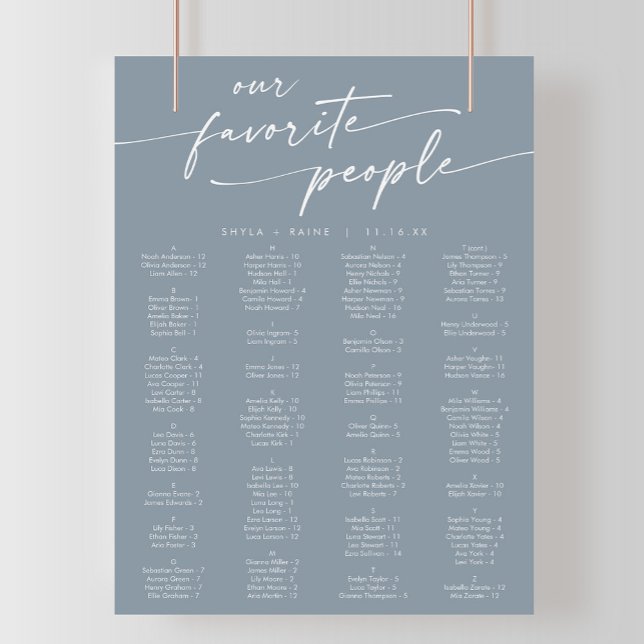 Poster Gráfico de Sentos Imprimíveis Azul Dusty Boho (Criador carregado)