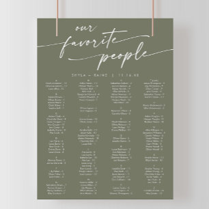Poster Gráfico de Sentos Imprimíveis Verde Oleícola Boho