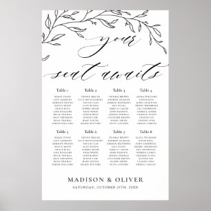 Poster Gráfico de Sessão de Casamento de Laurel Minimalis