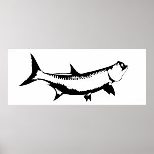 Póster Gráfico de Tarpon