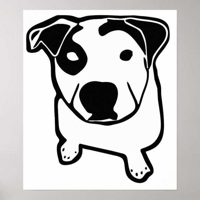 Poster Gráfico de Touro-Osso (Frente)